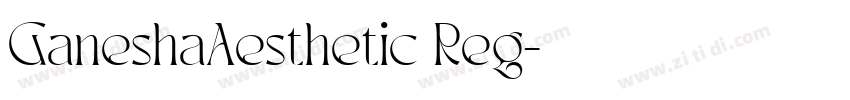 GaneshaAesthetic Reg字体转换